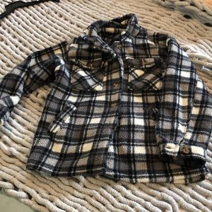 Love tree Sherpa shacket